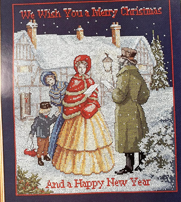 WEIHNACHTEN 5. VINTAGE Weihnachtskarten Kreuzstichkarte Multiple Choice Dropdown Menü