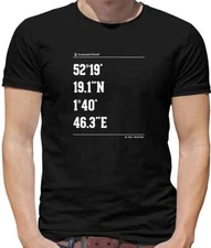 Surfing Coordinates Southwold Mens T-Shirt - Surf - Surfer - Beach - Board - Sea