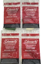 8 GENUINE COLEMAN LANTERN MANTLES #21 STRING TIE 4 PACKS OF 2 (8 MANTLES)
