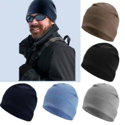 Waterproof Fleece Lined Beanie Winter Warm Skull Cap Unisex Thermal s-l400.jpg main image 2