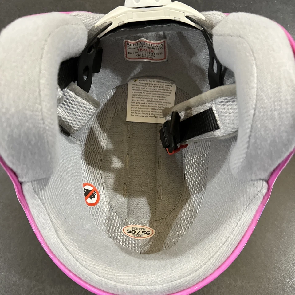 Casco de snowboard o esquí juvenil, rosa. Foto 3 de 4