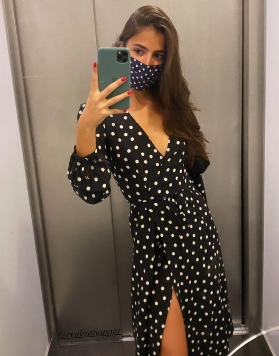 REALISATION PAR NWT Sz XXS VIOLETTE Silk Polka Dot Wrap Dress NEW
