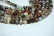Botswana agate rounds 6mm, High quality gemstone. Natural beads. Full strand