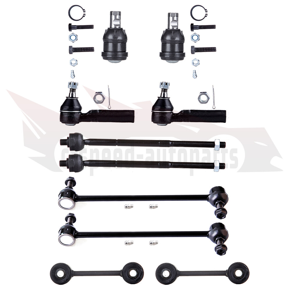 10pcs Front Suspension Ball Joints & Tie Rods for 2000 Chrysler Grand Voyager