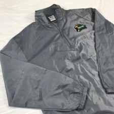 Mens Team USA Olympics Road to Rio Windbreaker 1/4 Zip L/S Jacket Large Gray