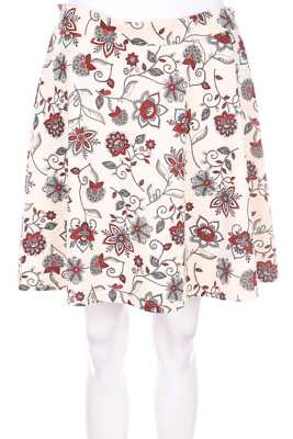 H&M Skirt Jersey Flowers M créme