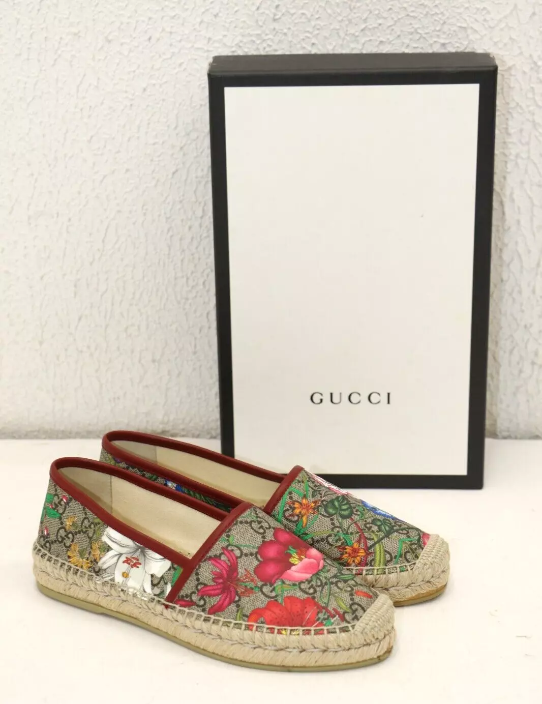 Espadrilles femme Gucci GG Supreme « Floral » EU 36,5 US 6,5
