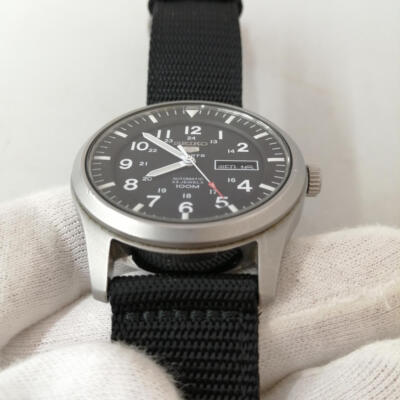 【美品】seiko 5 sports 7s36-03j0 Seiko Automatic 7S36-03J0 5 Sports 23Jewels 42mm Men's