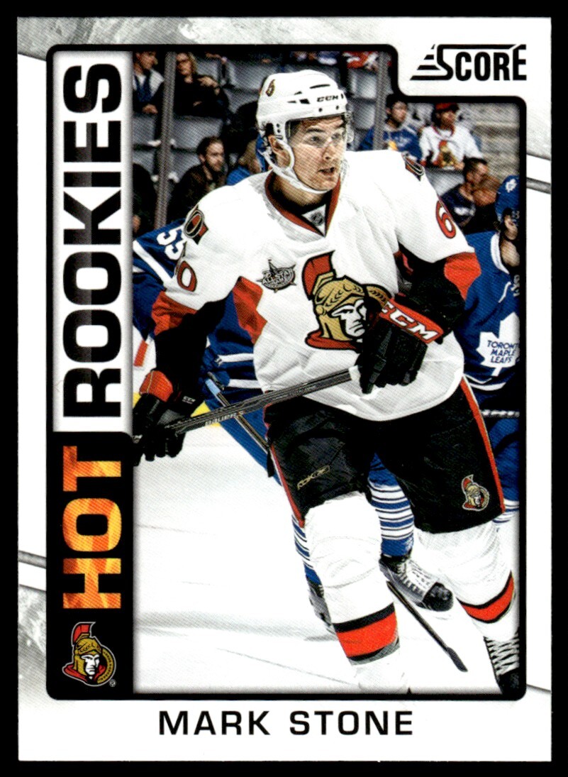 2012-13 Score Mark Stone Rookie Ottawa Senators #548