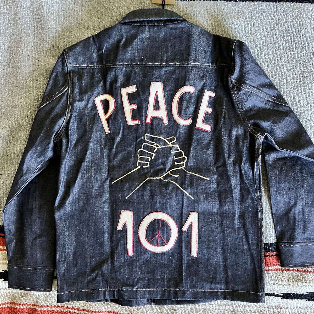 LEE 101 PEACE DENIM OVERSHIRT | Size M | Selvedge Denim