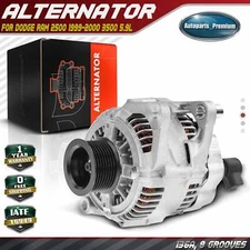 Alternator for Dodge Ram 2500 Ram 3500 1999 2000 L6 5.9L 136A 12V CW Rotation