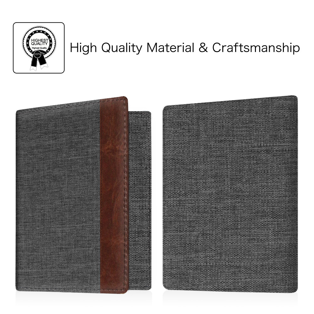Slim PU Leather Travel Passport Wallet Holder RFID Blocking ID Card Case Cover