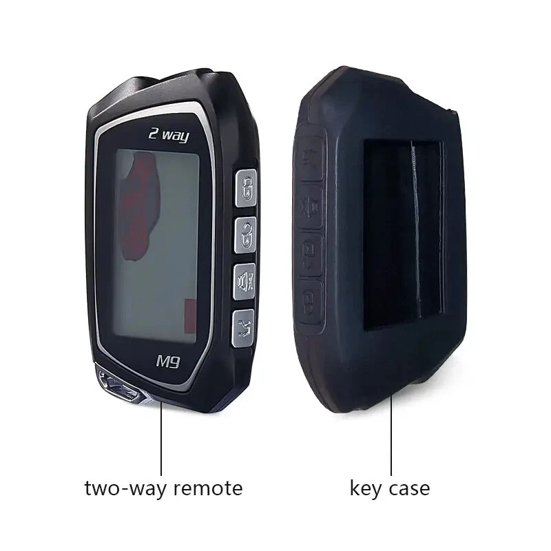 Universal 2 Way LCD Car Alarm System Anti-hijacking Remote Starter Keyless Entry - Image 2 of 4