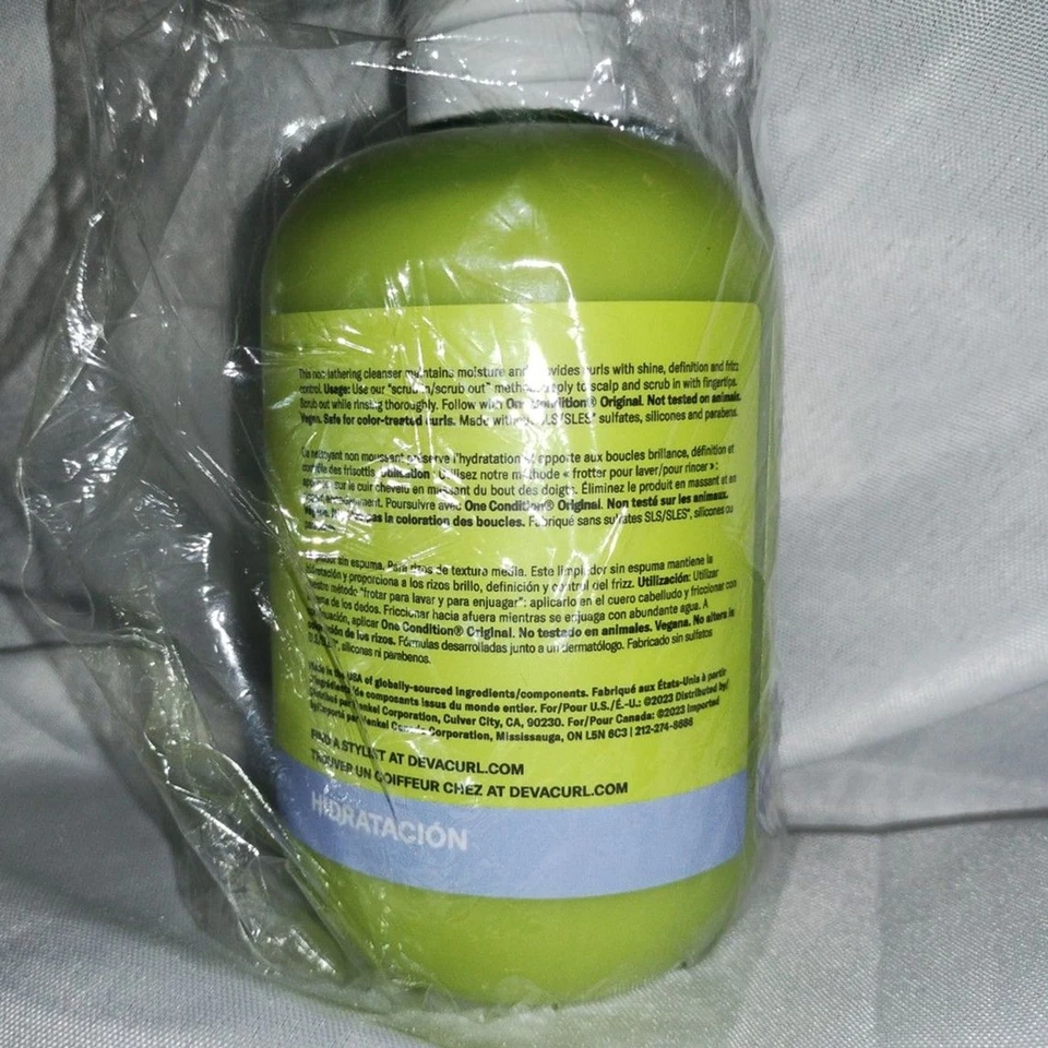 NIB Deva Curl No Poo Original 12oz Non Lathering Cleanser Medium Curls Moisture - Image 2 of 2