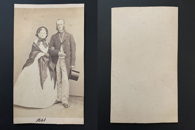 à identifier Vintage albumen print CDV. Tirage albuminé 7x9,5