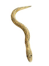 Vintage Reticulated Wooden Snake hand Carved ...