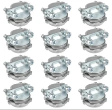 4 Pack—-1/2Inch Clamp Type Connector Clamp Type Cable Connectors for Metallic