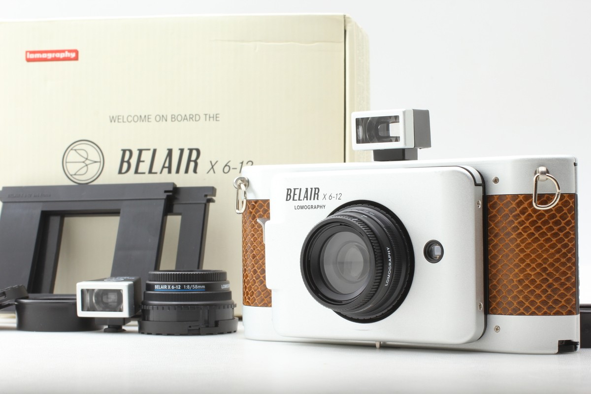 N MINT+++ Box] Lomography Belair X 6-12 JetSetter Silver