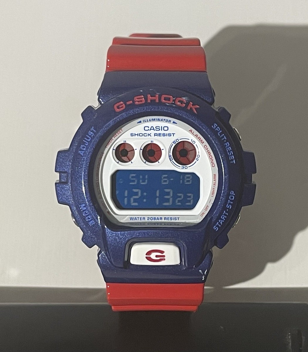 G-SHOCK DW-6900AC ブルーレッド Rare Casio G-Shock Blue and Red Men's Watch DW-6900AC-2