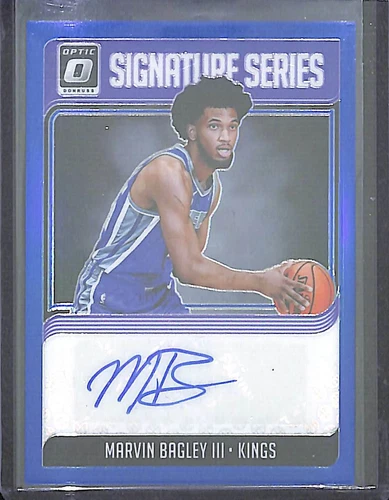 2018-19 Donruss Optic Blue Prizm Signature Series Autograph SG-MB3 Marvin Bagley