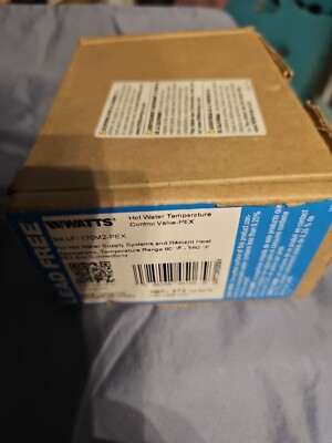 WATTS Thermostatic Mixing Valve: 3/4 in Inlet Connection Size, 3/4 in Outlet...