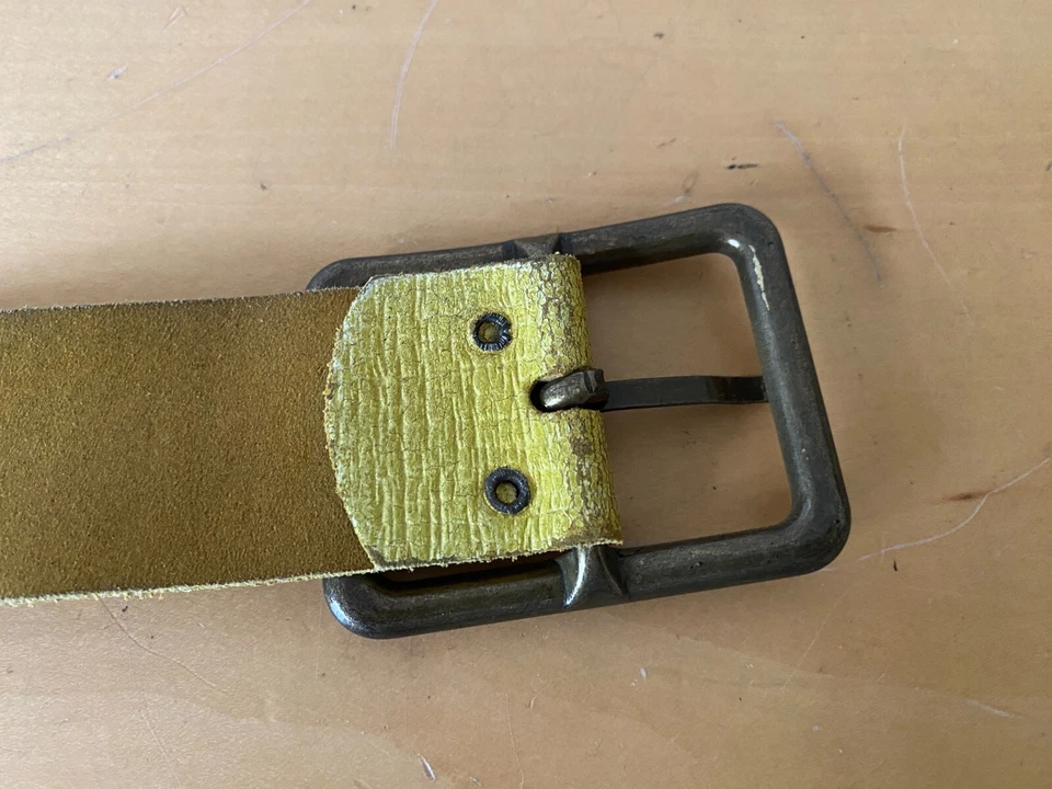 Used - Riemen/Gürtel - Schnalle Metall - Größe 85 - 4 CM Breite - Bild 4 von 4