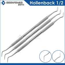 3× Dental Restorative Hollenback Carver 1/2 Amalgam Plugger Carver Instrument