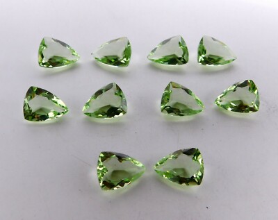 5 Pierres Opalite Synthétique Coupe Cercueil 10x17mm - 39.5 Carats - Pour Bijoux