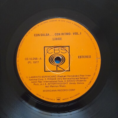 LIBRE 『CON SALSA … CON RITMO  VOLUME 1』 Libre : Con Salsa Con Ritmo -- Vol 1 (CD) -- Dusty Groove is