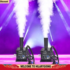 2 Pack LED CO2 Jet Smoke Machine  6m Hose CO2 Cannon DMX Blaster DJ Disco Stag