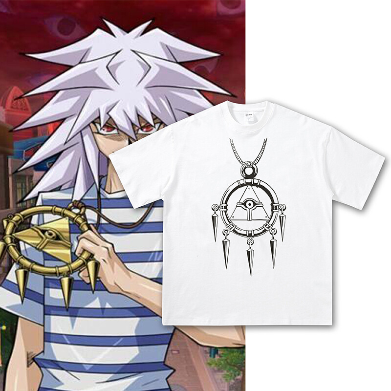 Anime Yu-Gi-Oh! Cartoon Top Ryou Bakura T-shirt Cosplay Cotton