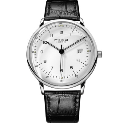  Men's Automatic Mechanical Watch Ultra Thin Bauhaus Stainless Steel Three Hands