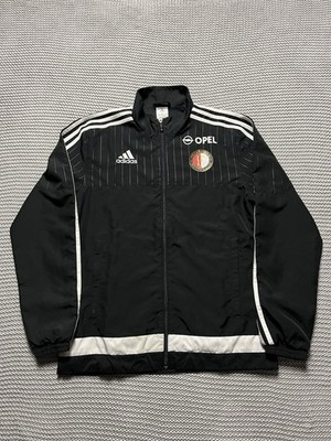 Adidas Feyenoord Jacke Herren vintage schwarz weiß Größe S