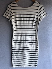 Banana Republic Dress Womens 2 Striped Bodycon Knit Cocktail Romance
