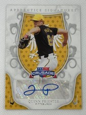 Quinn Priester 2024 Panini Crusade Auto Autograph Signature Pittsburgh Pirates