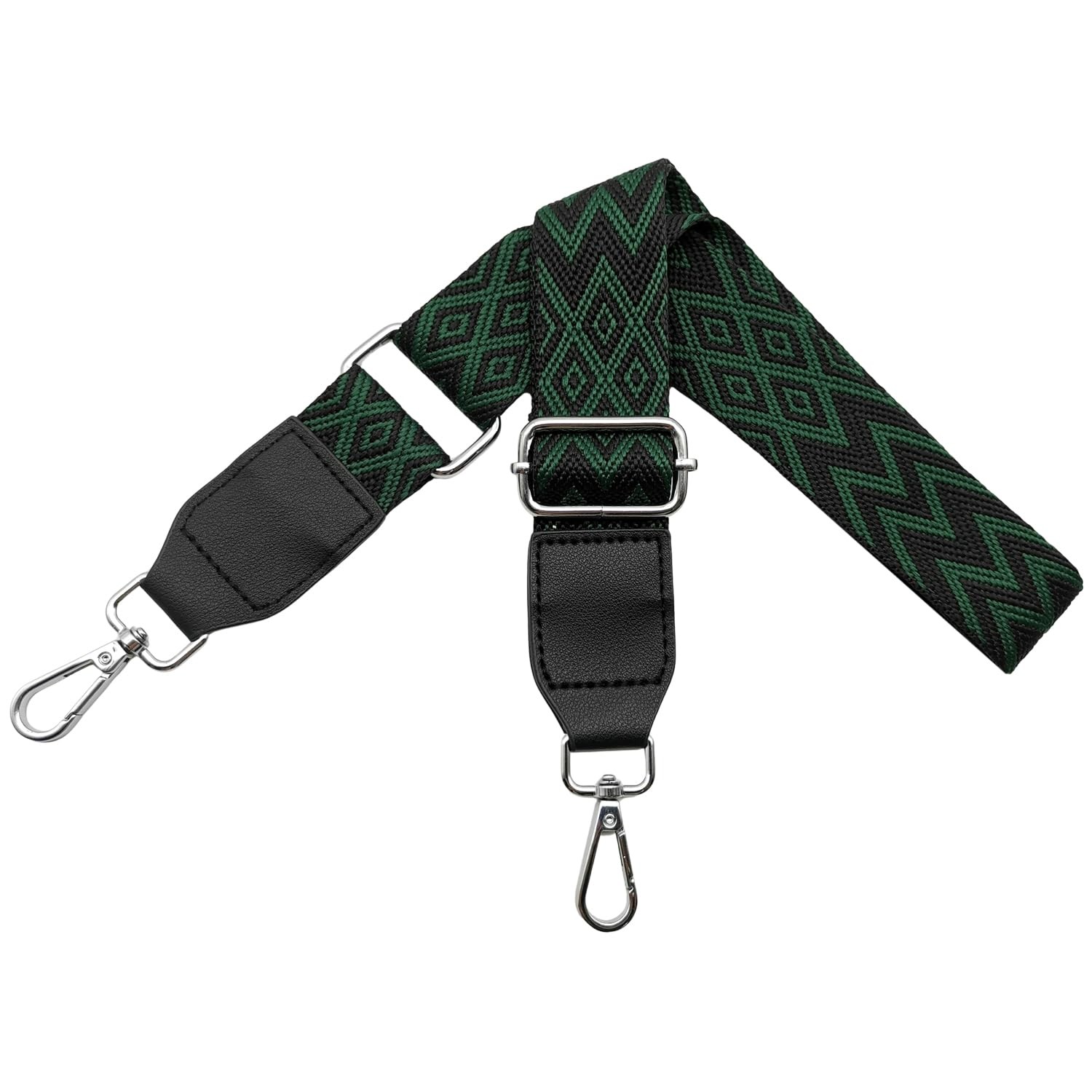 Sangle de sac bandoulière réglable en cuir noir pour sac à main