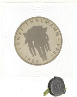 DDR 10 Mark 1986 Thälmann original verplombt PP