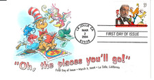 FDC # 3835  Dr. Seuss ( Oh the places you'll go ) FDC by Panda