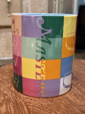 Pop Art Masters Logo Multi Color Square Coffee Mug Collectible No Box.