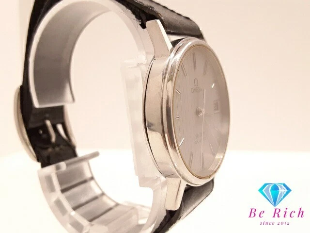 Omega De Ville Fecha Reloj Hombre Cal.1332 Plata Cuero Negro SS 192.0056 - Imagen 3 de 4