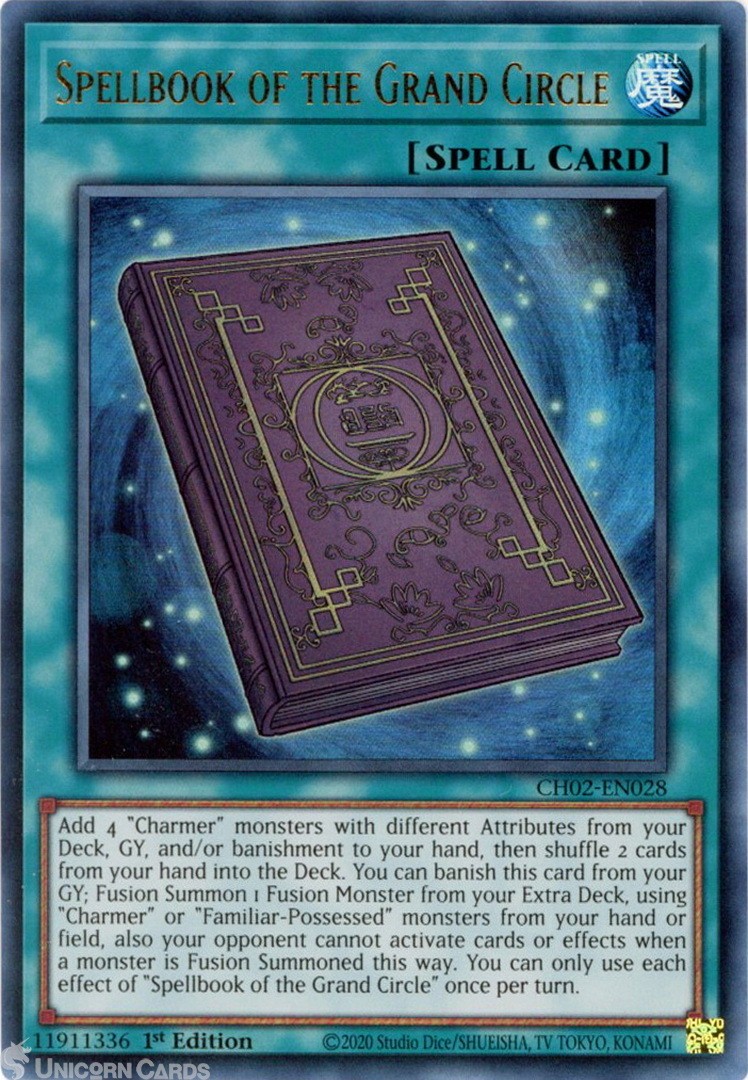 CH02-EN028 Spellbook of the Grand Circle : Ultra Rare 1st Edition Mint YuGiOh Ca