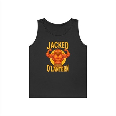 Jacked O'Lantern Halloween Pumpkin Muscle Workout Shirt Unisex