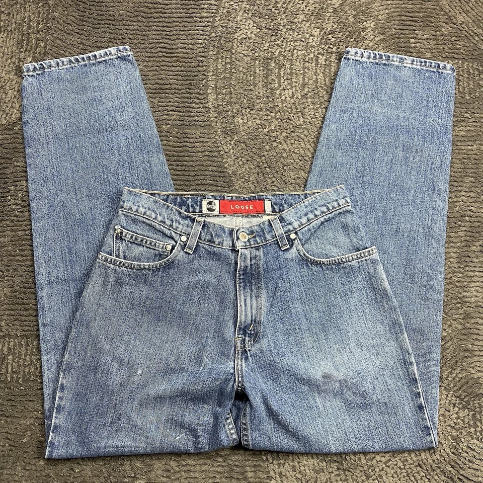 Pantalones de mezclilla vintage Levi’s SilverTab holgados azul Y2K años 90 para hombre W30 L32 EE. UU. Foto 2 de 4