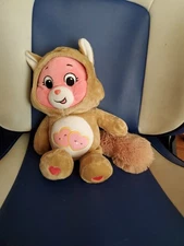 Care Bear Love A Lot Squirrel Fox Hoodie 12 Inch Plush Stuffed Toy