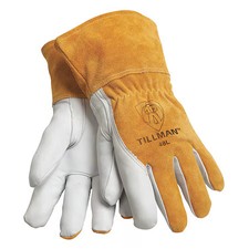 Tillman 48S Mig/Tig Welding Gloves, Straight Thumb, Gauntlet Cuff, Premium,
