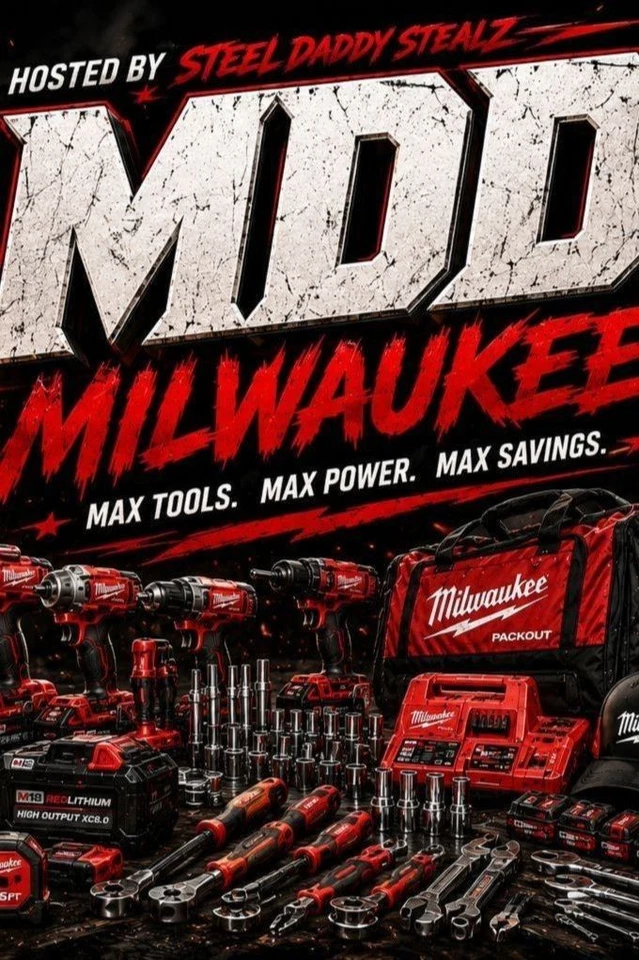 $1 Milwaukee Power Tools New 06/22/26 With Steel Daddy & Geri