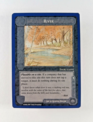 River - Middle Earth CCG card (1995 ICE) MECCG Wizards Unlimited Hazard LotR