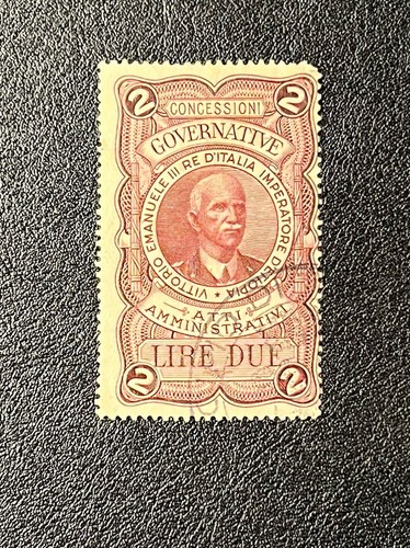 Italy 1930s-40s Admin Revenues 2 L Used LE323 - Foto 1 di 2