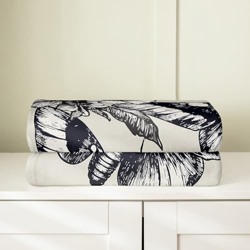 Death Moth Überwurf Decke für Jungen Mädchen Erwachsene, Gothic Death Skull 60x80 Farbe 02 - Bild 5 von 7