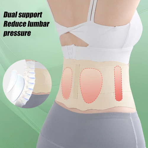 Cinturón de soporte de cintura delgada para aliviar el dolor de espalda baja cinturón de soporte lumbar transpirable - Imagen 5 de 21